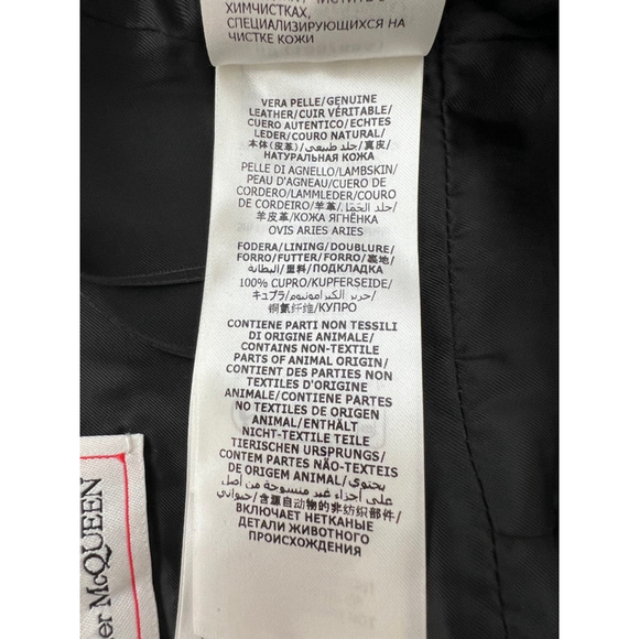 NWOT Alexander McQueen Gold Leather Dress Size 40 - Picture 6 of 10